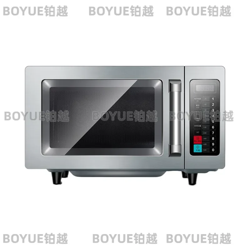 Commercial Microwave Oven 25L Large Capacity High Power Stainless Steel for Hotel Restaurant Convenience Store Kitchen Use