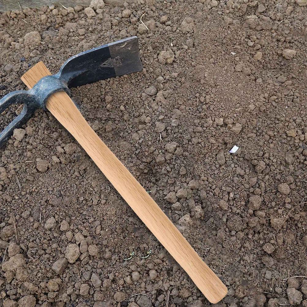 

2 шт. деревянных рукояток для мотыги, сменные, усиленные, для садовых инструментов, стандартной длины, с удобным захватом, гладкой отделкой, для использования с мотыгами и лопатами