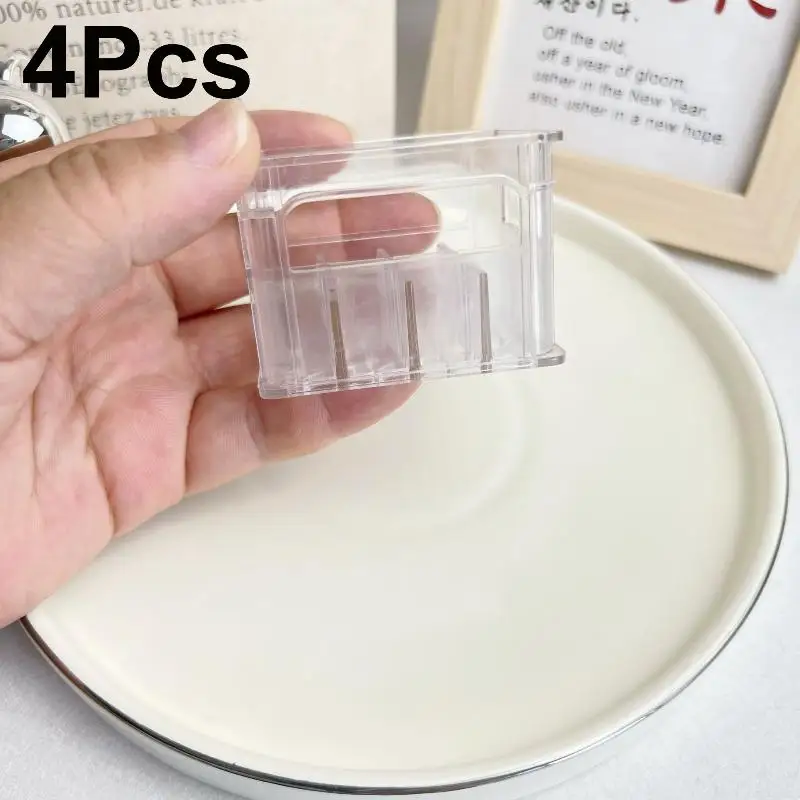 

Miniature Dollhouse Accessory 4-Set; 1:12 Scale Transparent Kitchen Decor Toy; Beer/Coffee Storage Basket Dollhouse Model