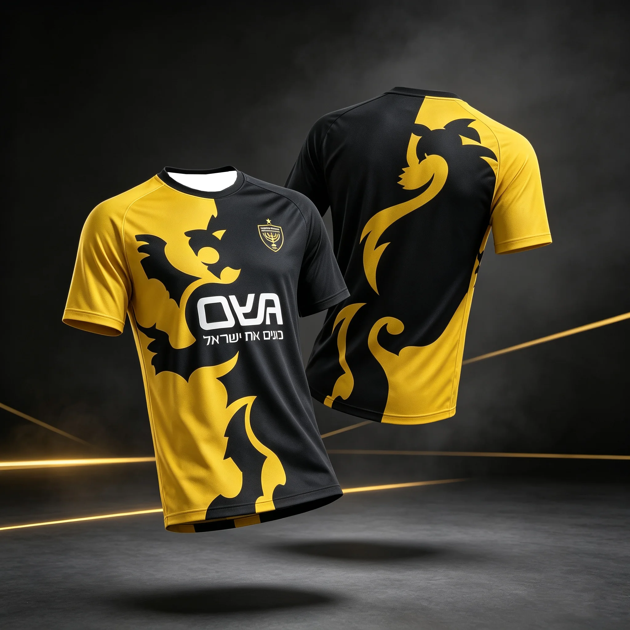 Unisex Quick-Dry Breathable Beitar Jerusalem Jersey Sports T-shirt for Hot Summer Men's Women's Training Wear Family Matching