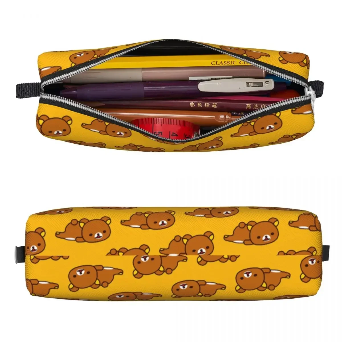 Lazy Bear Rilakkuma Cute Lovely Pencil Case Fashion Pen Holder Bag Girls Boys Large Storage Office Gifts Pencilcases