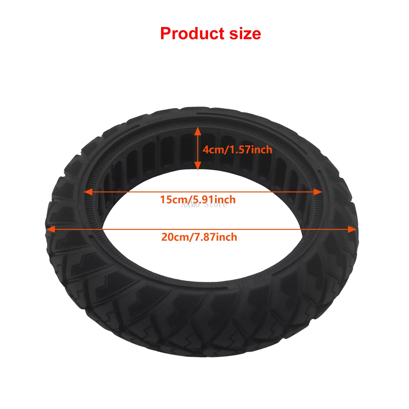

8.1*2.0 Off-road Solid Tire for Xiaomi4 Go E2 E2 Plus Electric Scooter Universal Electric Scooter Tire Replacement Accessories