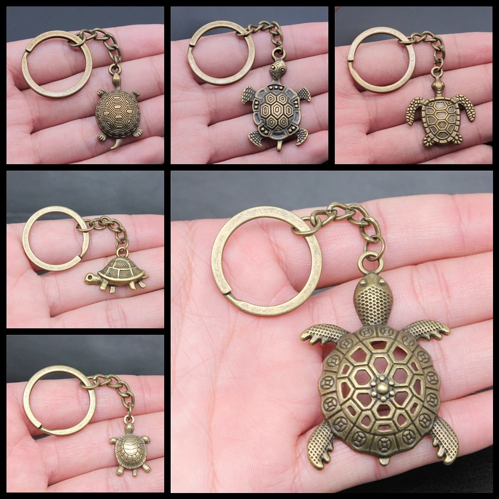 Souvenirs Gift Women Keychain Sea Turtle Pendant Keyring DIY Metal Holder Chain Creative Party Jewelry Accessories Gift