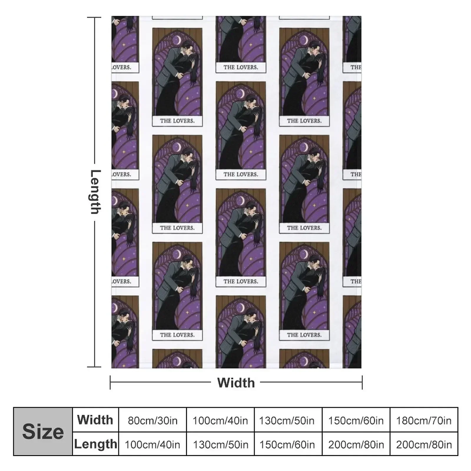 The Lovers Tarot Card Throw Blanket Summer Beddings Single bed plaid Soft Beds Blankets