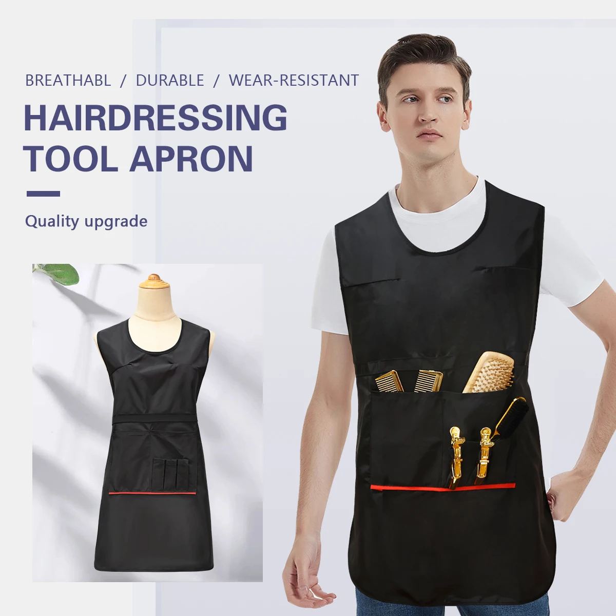 

Barber Work Wrap Protect Apron Waterproof Hair Cloth Barbershop Coffee shop, flower shop, bookstore, garden Salon Cape