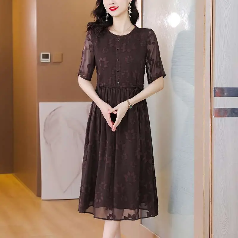 

Женский шелковый жаккардовый карри большого размера, цвет Dr, удобный льняной материал с эластичной резинкой на талии, для поездок на работу Sle Ciwalk Dr