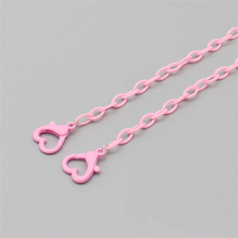 Acrylic Anit-lost Face Mask Necklace Glasses Heart Holder Strap Lanyard Women Children Kids Eyewear Chain Accessories