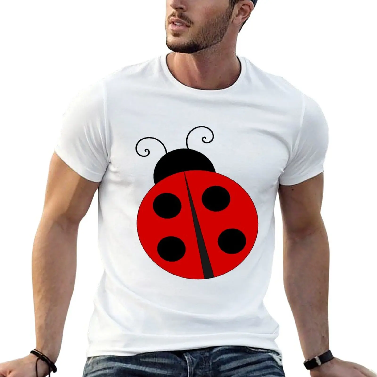 

Cute Ladybug Fun Insect T-Shirt t shirt men 100% cotton luxury brand cotton t shirt pack T-Shirt