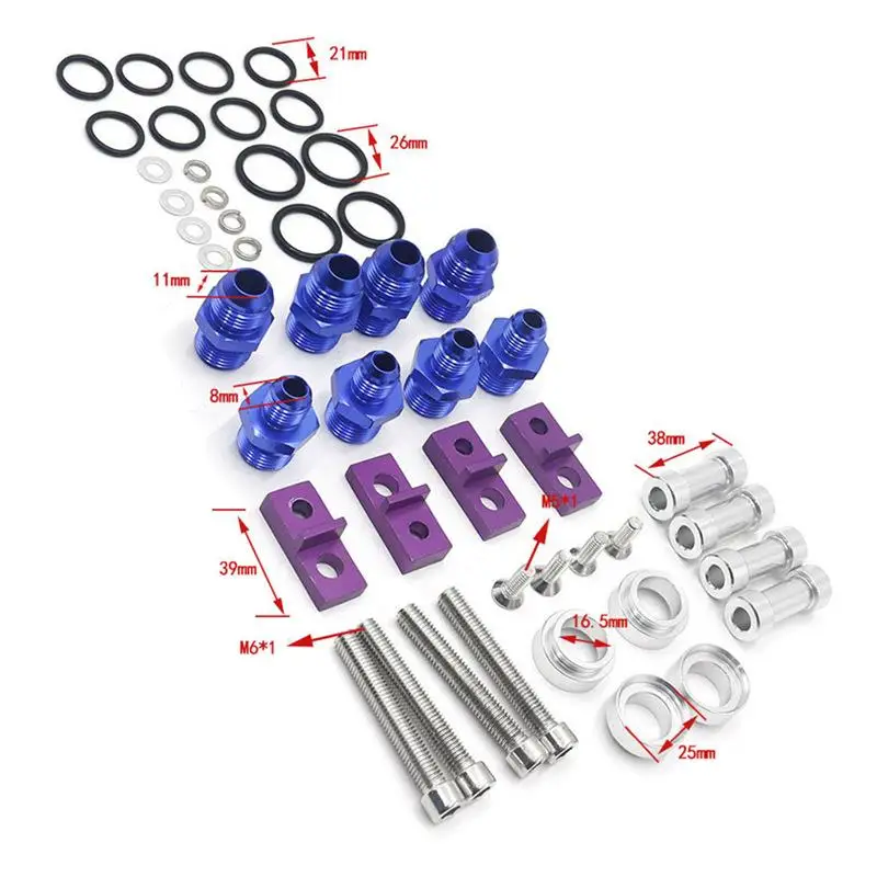 Billet Top Feed Injector Fuel Rail Kit For WRX STI EJ20