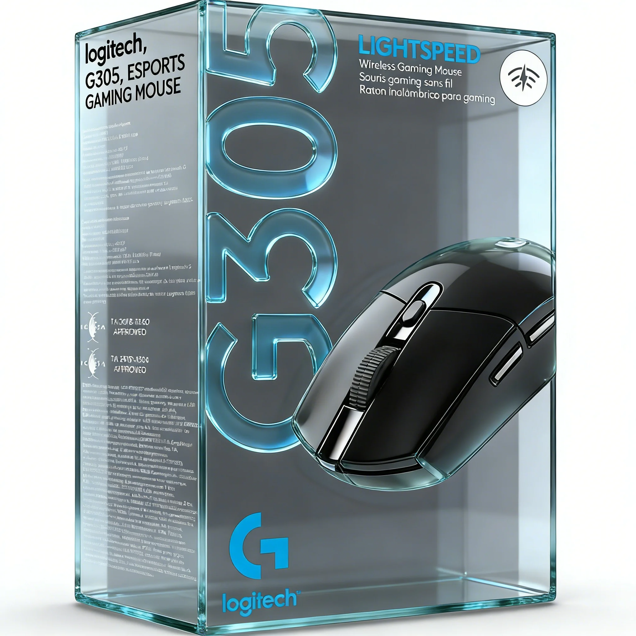 

Игровая мышь Logitech G305/G304 с эргономичным дизайном, сенсором HERO Precision 12000 DPI и 6 настраиваемыми кнопками – эргономичная форма рукоятки