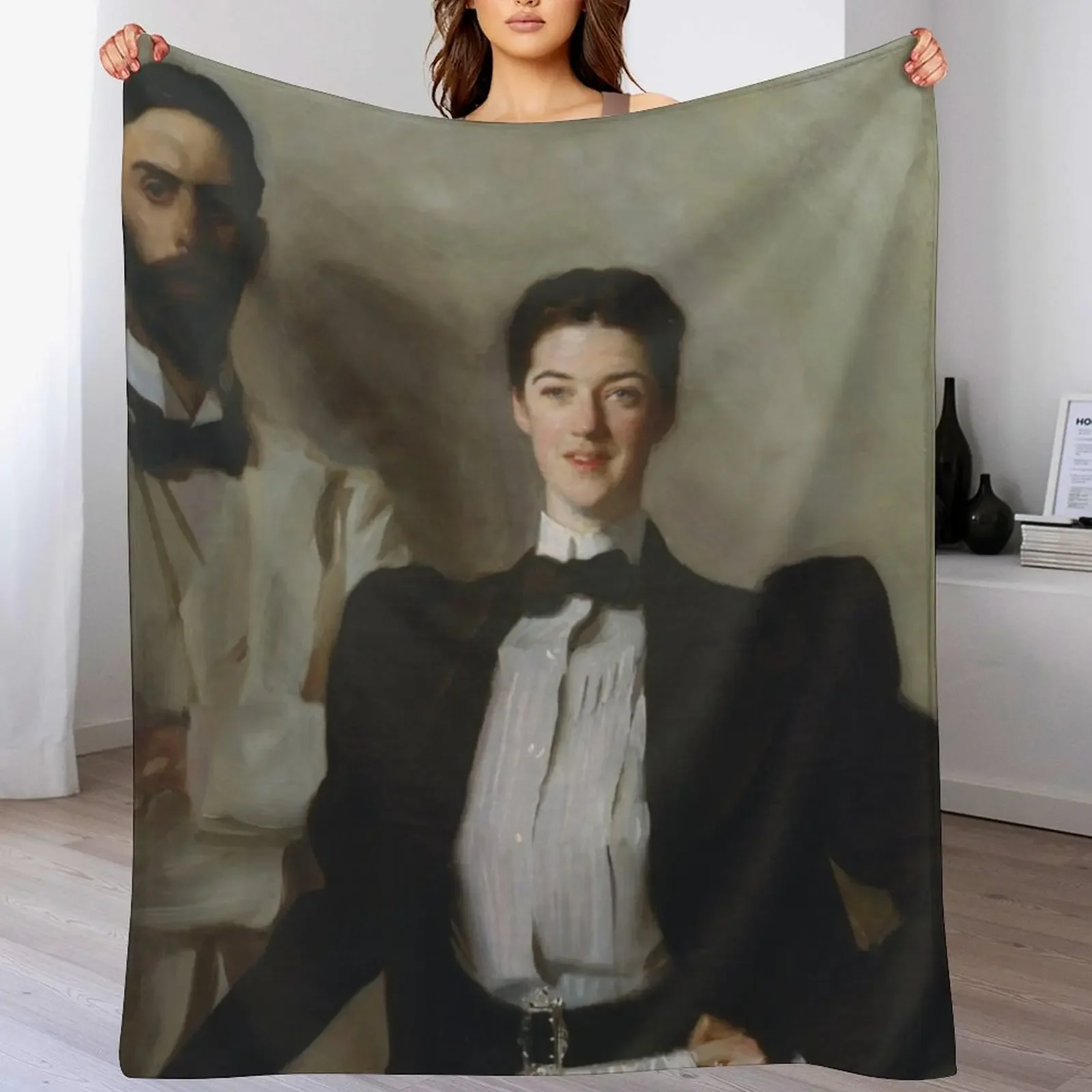 

John Singer Sargent. Mr. and Mrs. I. N. Phelps Stokes, 1897. Throw Blanket manga Tourist Weighted For Sofa Thin Blankets