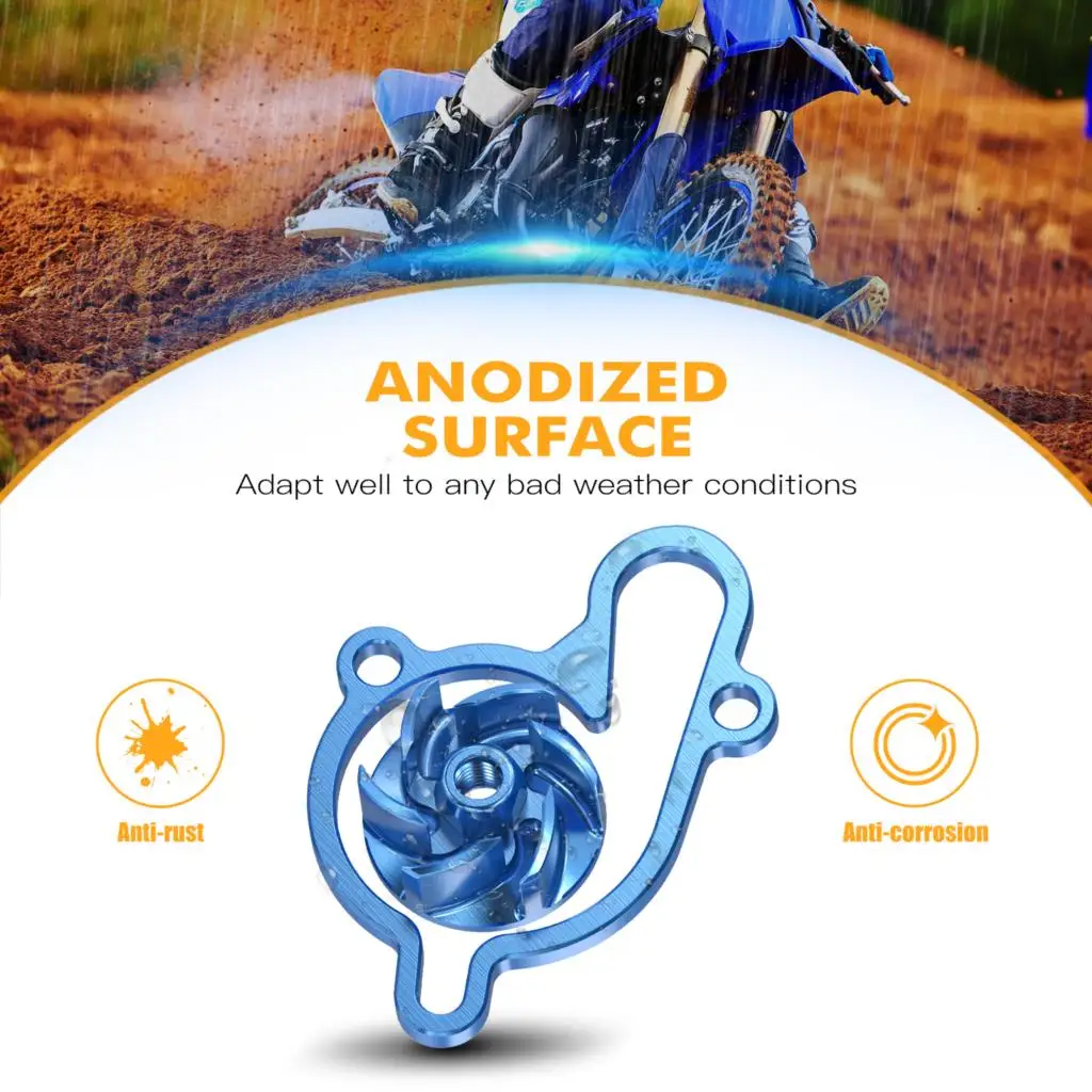 

NICECNC For Yamaha YZ85 YZ 85 2002-2018 Motorcycle Oversized Water Pump Impeller Cooler Kit Aluminum 2017 2016 2015 2014 2013