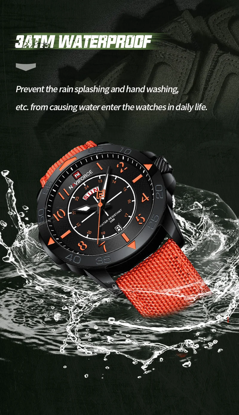 NAVIFORCE New Fashion Watches for Men Casual Sport Multifunction Date Waterproof Quartz Wrist watch Male Good Quality Clock Gift