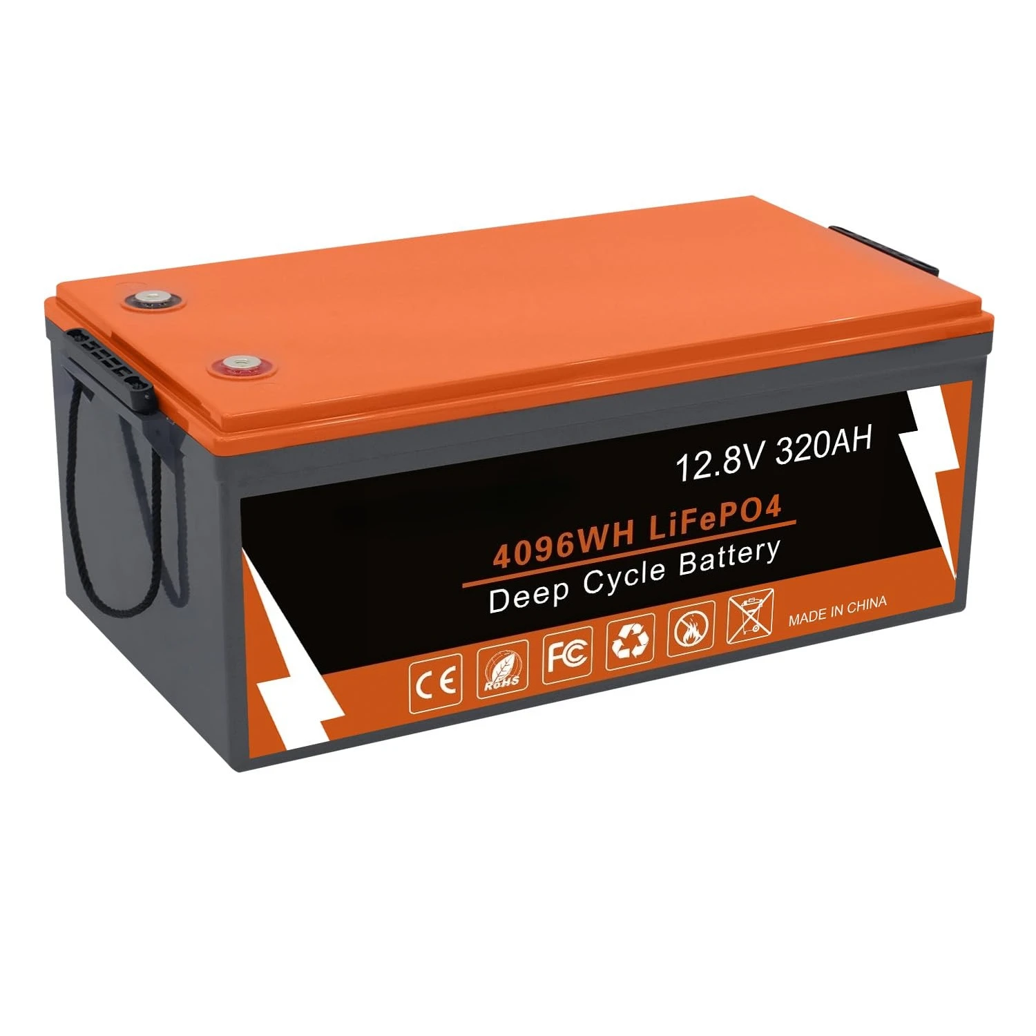 

Умная литиевая батарея LiFePO4 12В 320Ач с Bluetooth — встроенный BMS 200А, 2000–5000 циклов, идеально подходит для индивидуальных решений