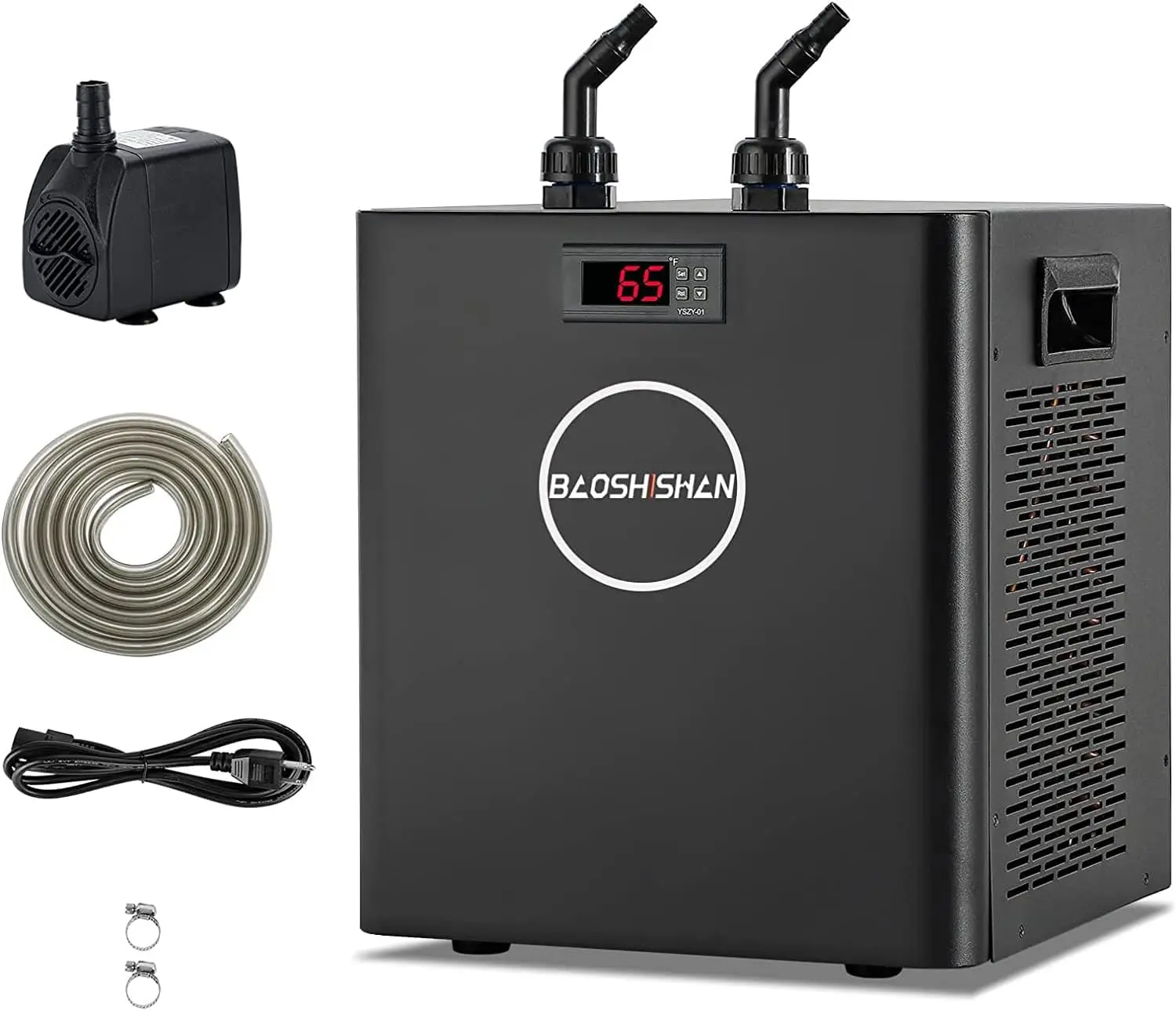 79gal Aquarium Chiller, 1/3 HP Axolotl Cooler, Special Quiet Design Refrigeration Compressor for hydroponics,