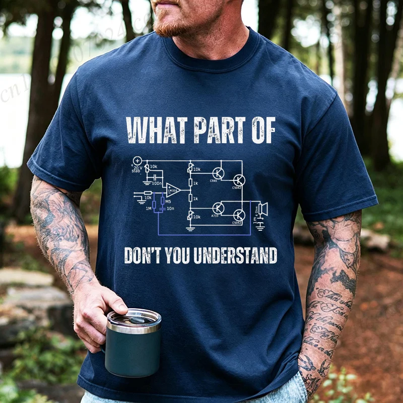 Welchen Teil der Elektronik verstehst du nicht? Ingenieur Herren T-Shirt Kurzarm T-Shirt Elektriker Arbeitskleidung Geschenke – Detail 4
