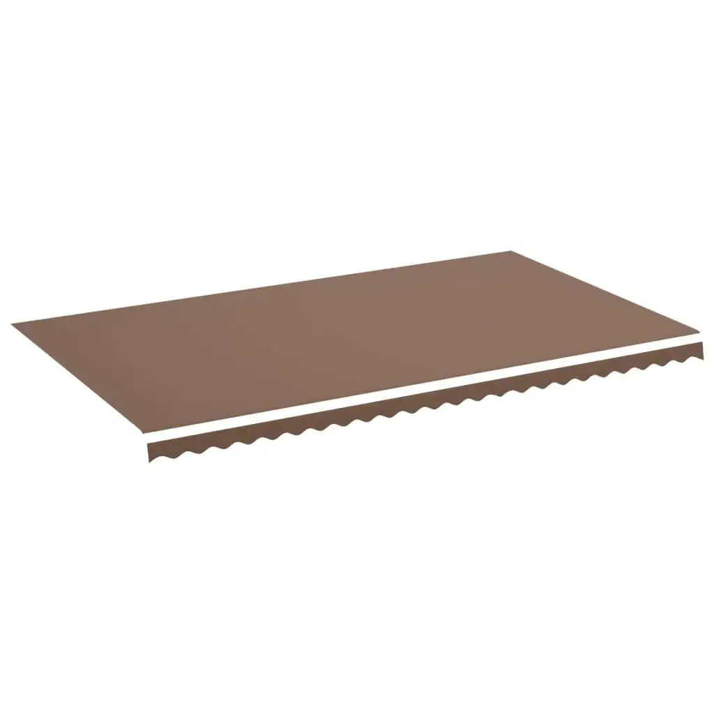 Tissu d'auvent de remplacement, revêtement PU en polyester marron