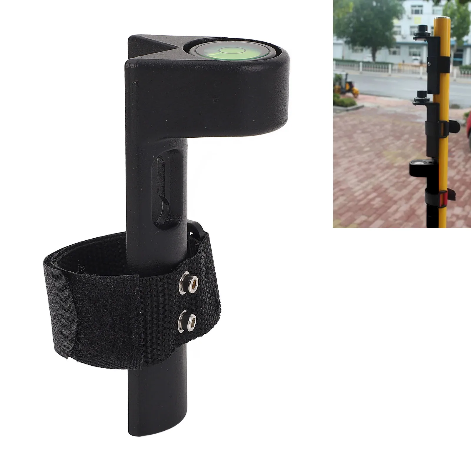 

Adjustable Grade Rod Level Portable Calibration Hard Wearing Aluminum Alloy Adjustable Survey Rod Level Prism Pole Level