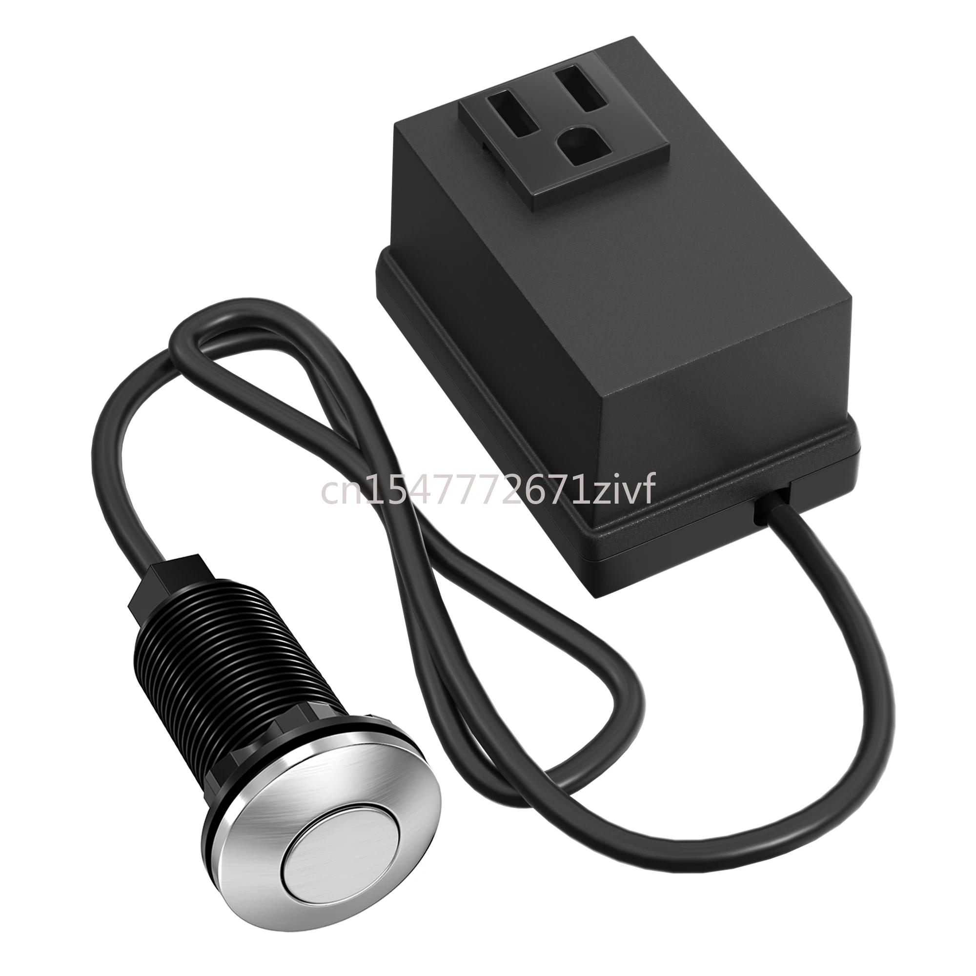 

Garbage Disposal Air Switch Stainless Steel Cordless Outlet Disposal Air Switch Button Sink Top Air Switch