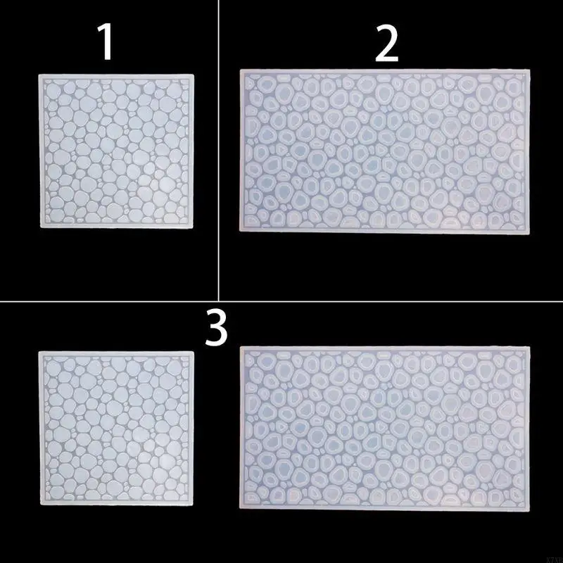 X7XB Handmade Water Ripples Mold Epoxy Resin Ocean Theme Pendant Jewelry Making