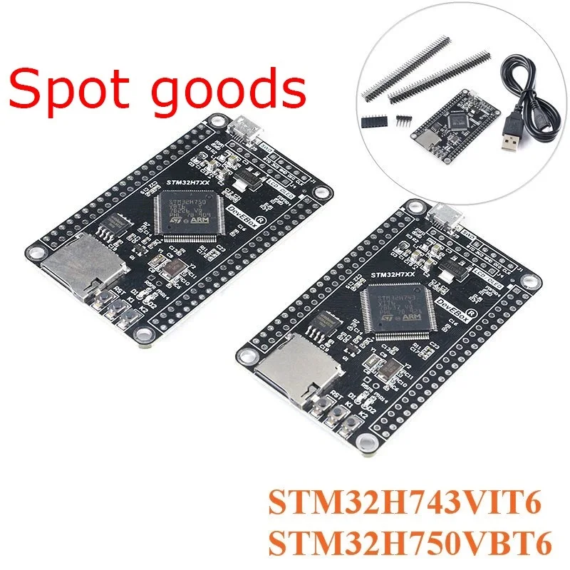 Top STM32H750VBT6 STM32H743VIT6 STM32H7 Development Board STM32 System Board M7 Core Board TFT Interface with USB Cable