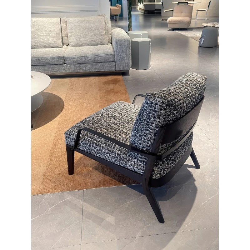 북유럽 싱글 소파, 가볍고 고급스러운 모던 소형 아파트 싱글 원목 의자