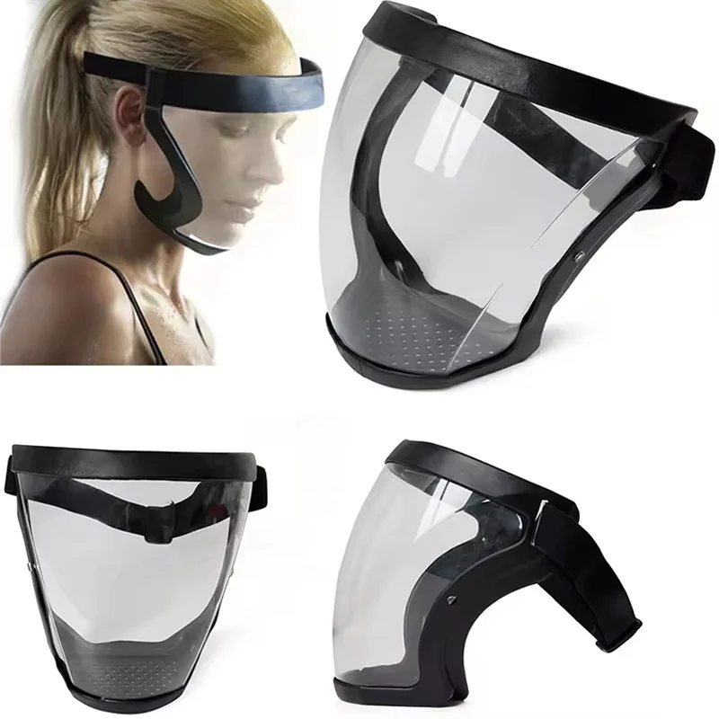 Transparent Full Face Shield Protective Mask Space Spherical Goggles For Outdoor Safety Protection Safety Glasses With Filters