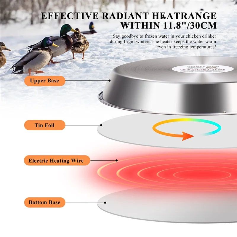 AAAN-لدجاج الدواجن الحيوانات سخان مياه الشرب نظام التدفئة قابل للتعديل مزرعة شارب للاستخدام الزراعي-الولايات المتحدة التوصيل