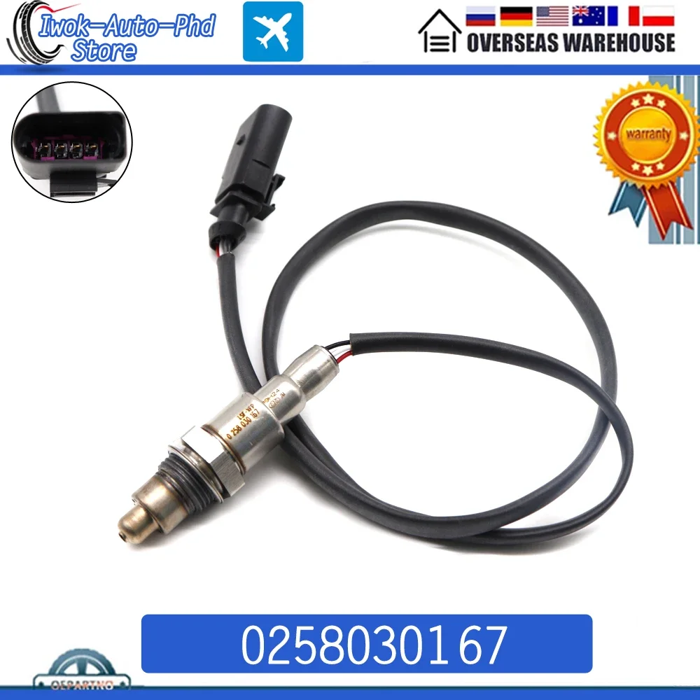 

0258030167 Air Fuel Ratio Oxygen O2 Lambda Sensor For Audi A3 Seat Leon ST Skoda Octavia V W Volkswagen Golf 1.2T