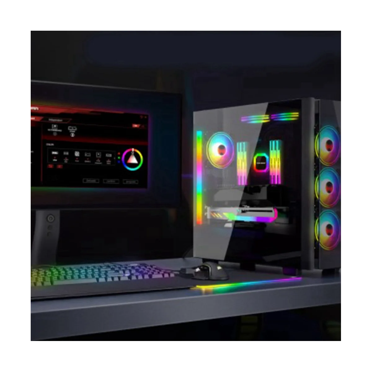COOLMOON GT8 staffa di supporto GPU verticale staffa colorata 5V A-RGB supporto per scheda Video grafica per Computer supporto GPU, bianco