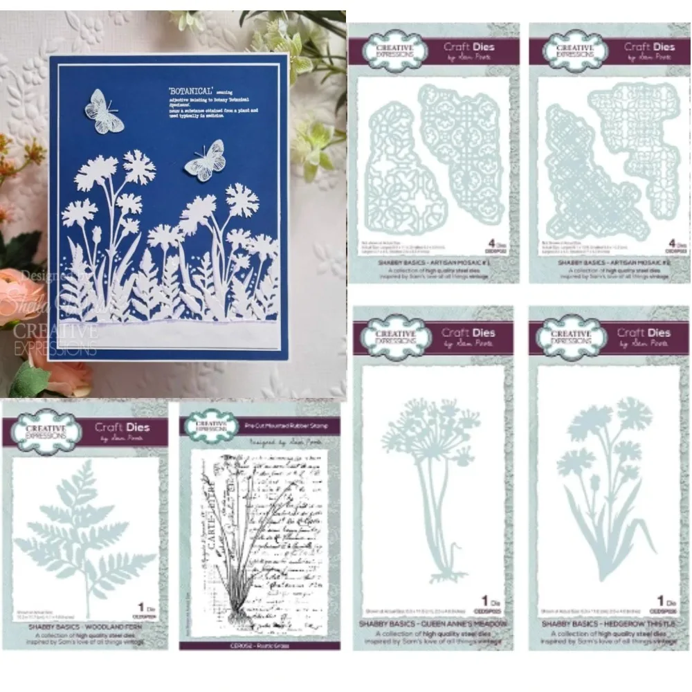 Shabby Basics Hedgerow Thistle Craft Die DIY Scrapbooking Photo Album Embossing Decorative DIY Paper Cards Making 2023 hot