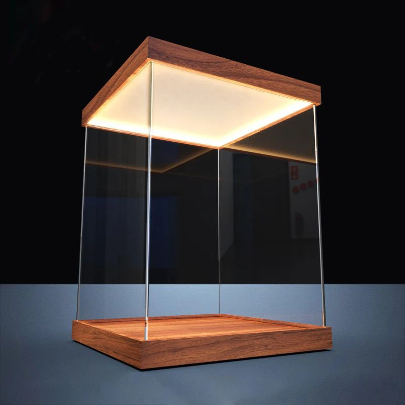 

Light Up High Clear Aryclic Colletion Display Staorage Box Lego Model Building Blocks Animation Figurines Dust-proof Container