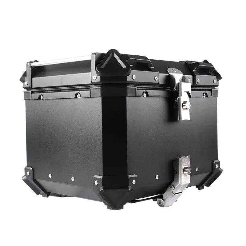 

Sturdy 55L Universal Aluminum Alloy Rear Trunk Lage Quick Release Motorbike Waterproof Tail Box Storage