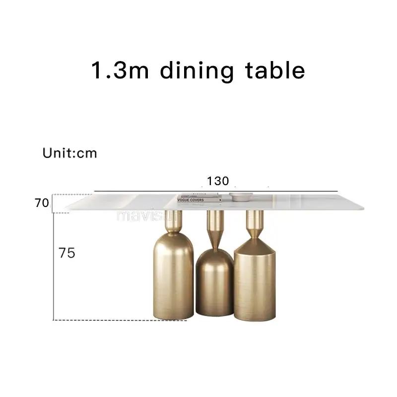 Złoty luksus podłogowe designerskie naturalne stół z marmuru złote wykończenie podstawy stołu prostokąt stylowa kuchnia 화 로테이블 meble