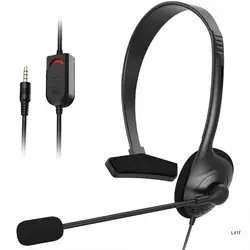 Verstellbares Headset mit Rauschunterdrückungsmikrofon für Single-Port-Computer