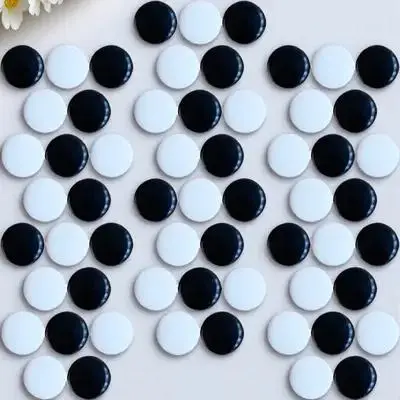 

360pcs Go Pieces Flat Beads Family Party Travel Game Toy Go Chess Bead Gift Craft Supplies Use