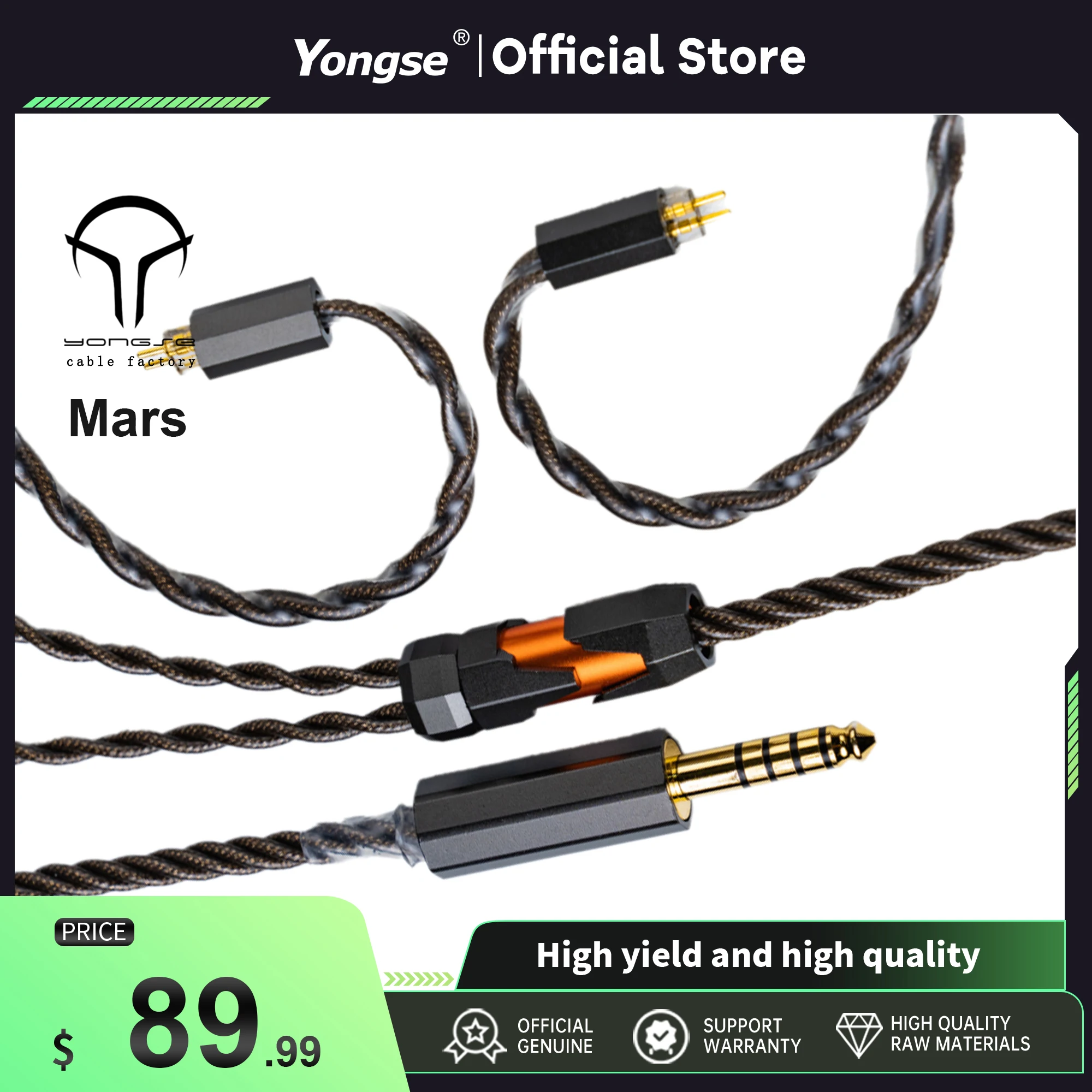Angelears x Yongse Mars auriculares de aleación de cobre chapados en plata, Cable de actualización, bobina de lámina plateada, Brave Aria Blessing, nuevo