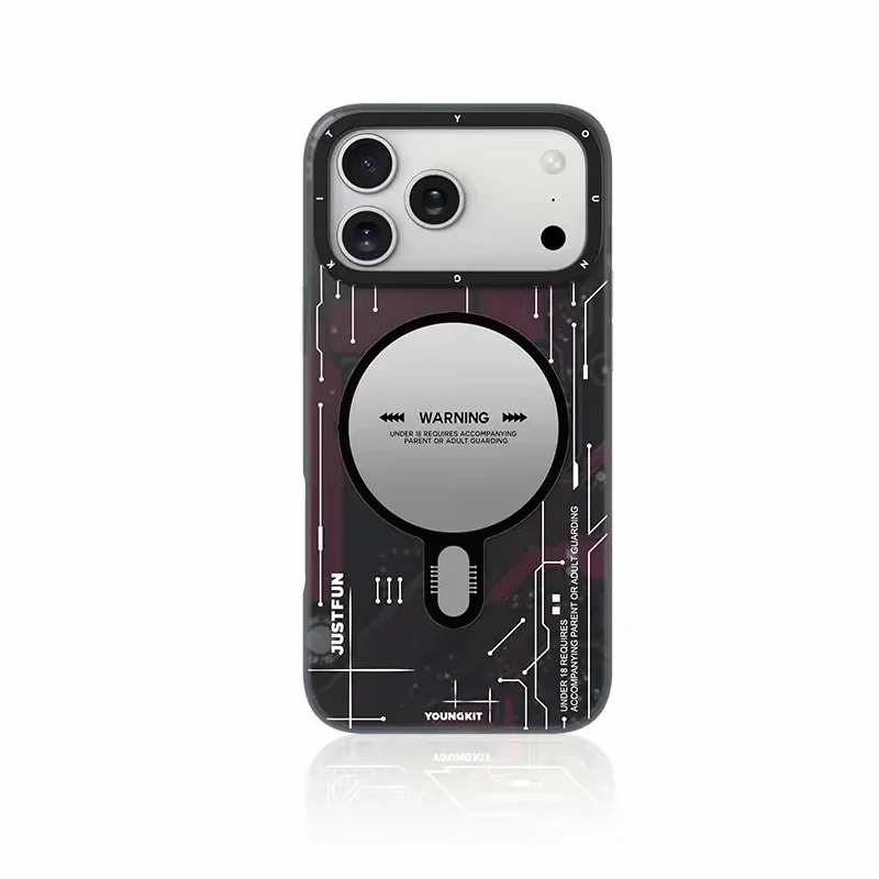 YOUNGKIT Technology Series Magsafe Case For iPhone 18 Pro Max Shockproof Back Cover Case for iPhone 17 18 PRO MAX
