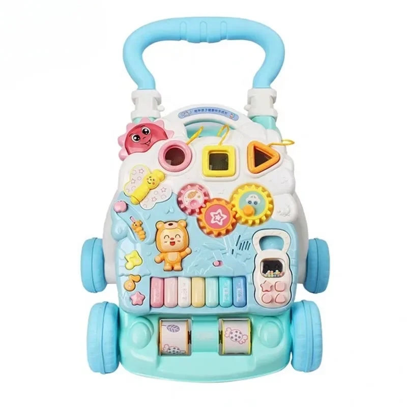 

newest multi-functional baby learning walker toys early learning activity baby trolley walker with music and light