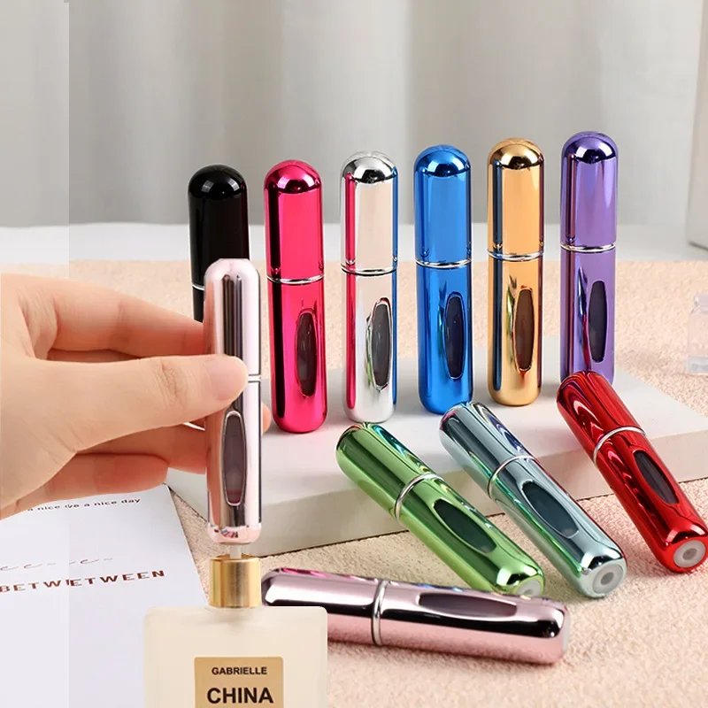 5/10ML Perfume Refill Bottle Portable Refillable Spray Jar Scent Pump Empty Cosmetic Atomizer Plastic Container Travel Essential