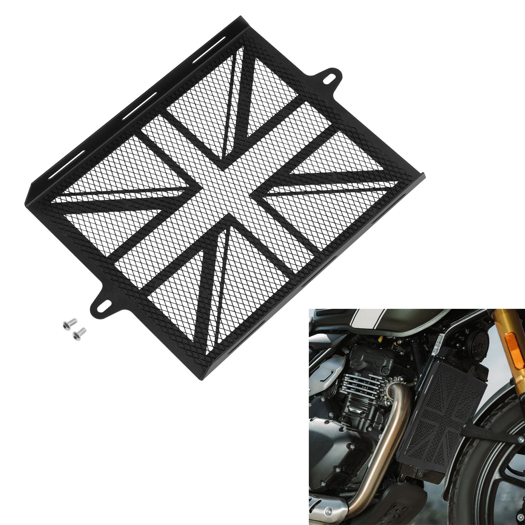 

Radiator Grille Guard Cover Fit For Triumph Speed 400 / Scrambler 400X 2024 Motorcycle