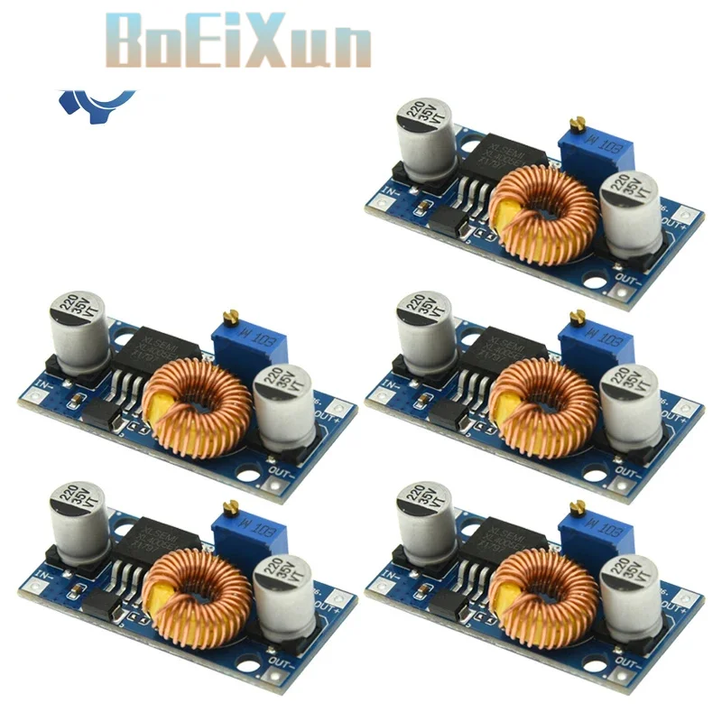 1-10PCS XL4005 Beyond LM2596 DC-DC Adjustable Step-down 5A Power Supply Module,5A Large Current Large Power