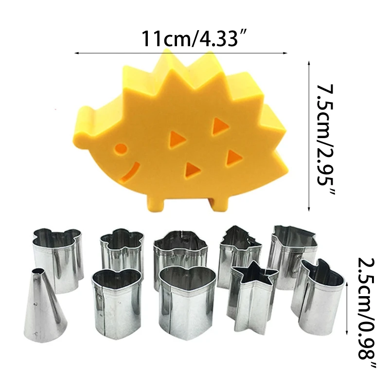 Paquete 10 moldes para decoración pasteles, 10 moldes para galletas diferentes formas, suministros para hornear