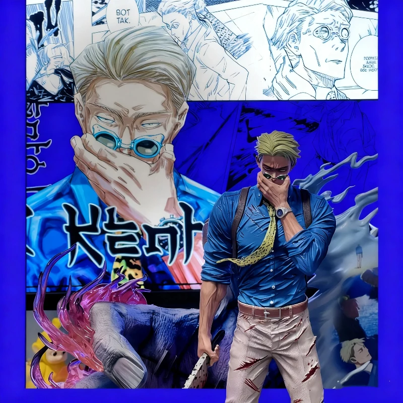 Jujutsu Kaisen 1/6 Nanami Kento 32cm figuras de acción PVC estatua de 3 cabezas coleccionable Anime modelo juguete adorno exquisito regalo para niño