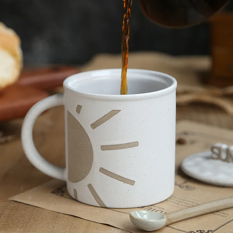 Sun and Moon Design Couple Ceramics Mugs coffee mug Milk Tea office Cups Drinkware the Best birthday Gift