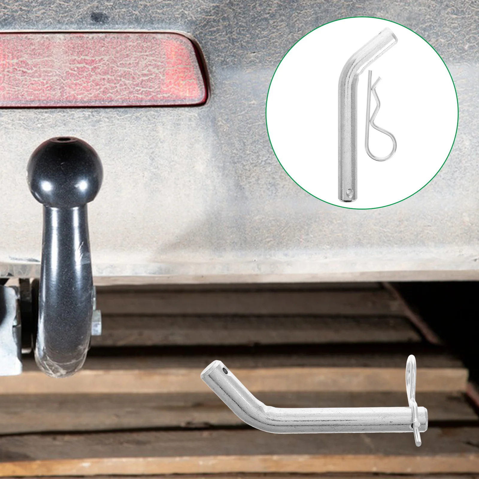 

2 Pcs Trailer Hitch Pin Cotter Pins Heavy Duty Universal Square Locking Carbon Steel Automotive Wire Safety Chain Truck