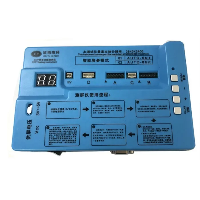 

Тестер экрана EDP для ЖК-экрана 73-программный универсальный набор инструментов для тестирования сигнала 4K