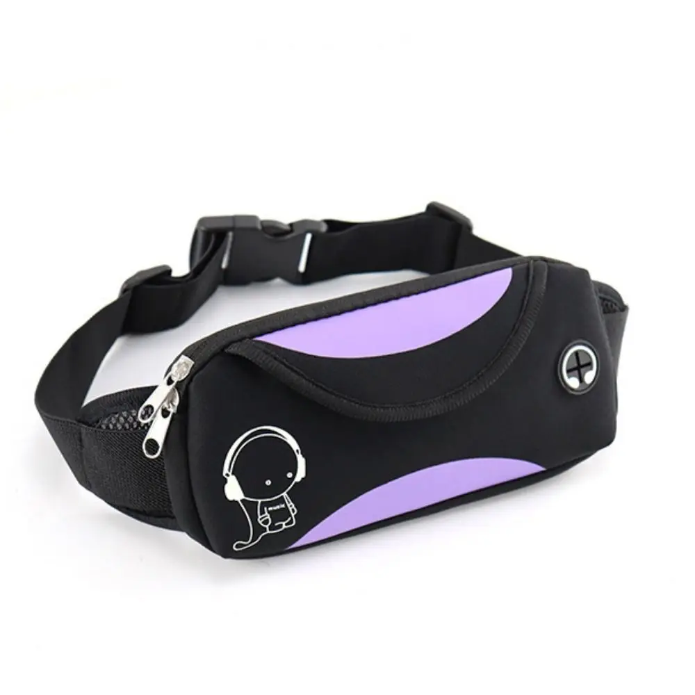 방수 러닝 웨이스트 백 경량 인비저블 마라톤 조깅 백 조절 가능한 반사 스트립 러닝 웨이스트 팩