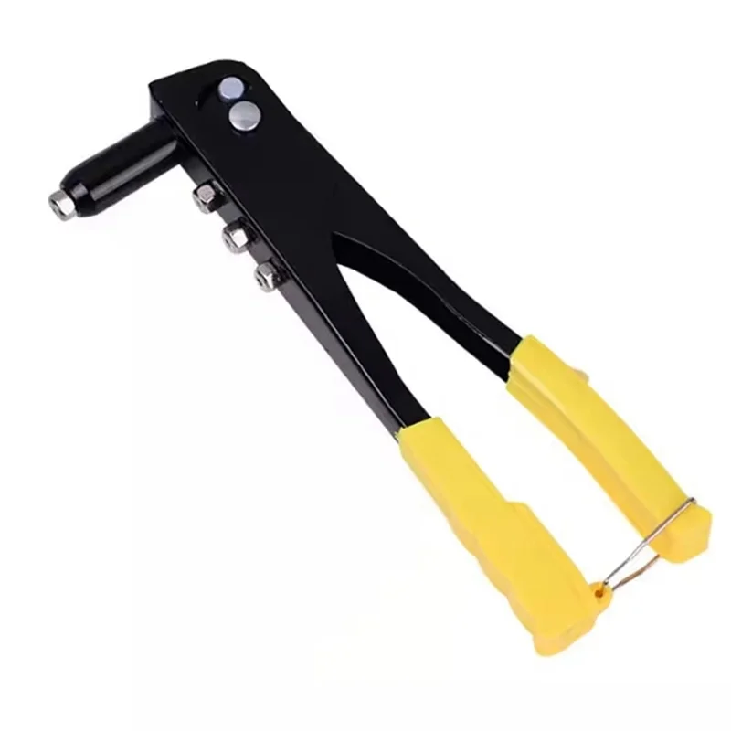 Rivettatrice per rivetti per carichi pesanti GTBL con 4 ugelli per macchine per rivetti e 1 chiave Utensili manuali Strumento per dadi per rivetti