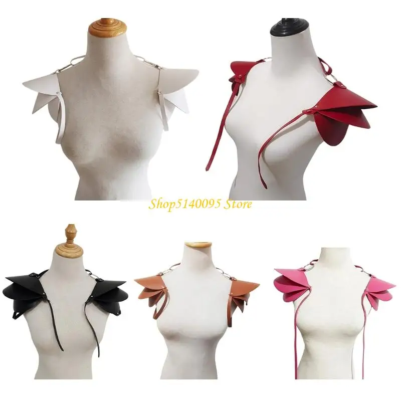 

DXAE Medieval Vikinges Shoulder Armour Shoulder Cover Leather Pauldrons Warriour Knightes Cosplay Costume for Halloween Party